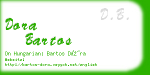 dora bartos business card